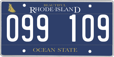 RI license plate 099109
