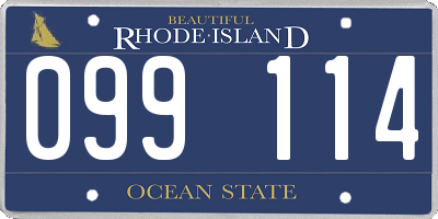 RI license plate 099114