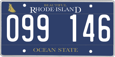 RI license plate 099146