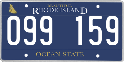 RI license plate 099159
