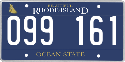 RI license plate 099161
