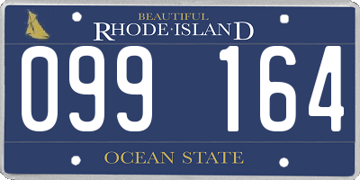 RI license plate 099164