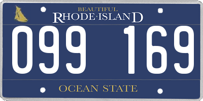 RI license plate 099169