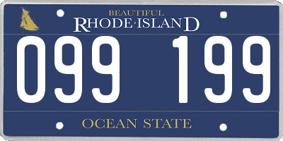 RI license plate 099199