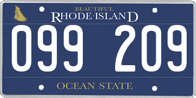 RI license plate 099209