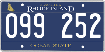 RI license plate 099252