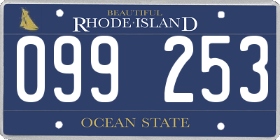 RI license plate 099253