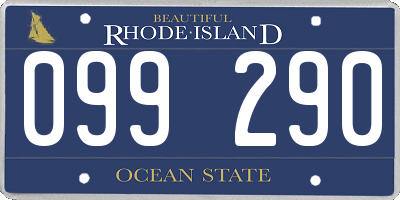 RI license plate 099290