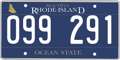RI license plate 099291