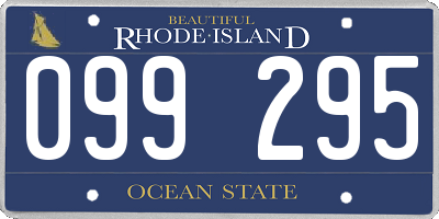 RI license plate 099295