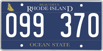 RI license plate 099370