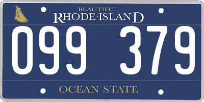 RI license plate 099379