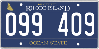 RI license plate 099409