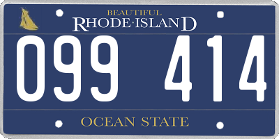 RI license plate 099414
