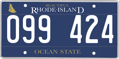 RI license plate 099424