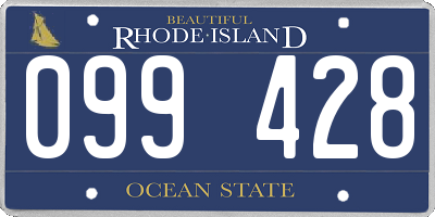 RI license plate 099428