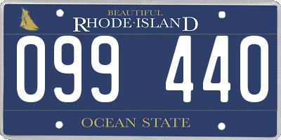 RI license plate 099440