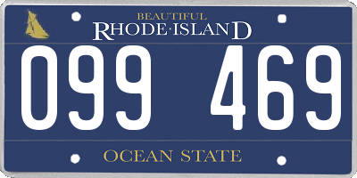 RI license plate 099469