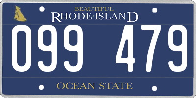 RI license plate 099479
