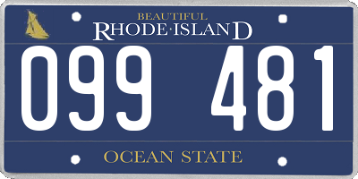 RI license plate 099481