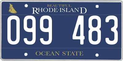 RI license plate 099483