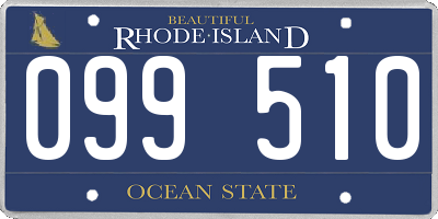 RI license plate 099510