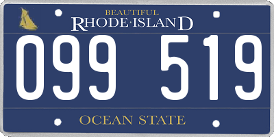 RI license plate 099519