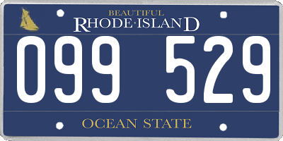 RI license plate 099529