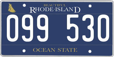 RI license plate 099530