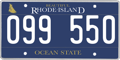 RI license plate 099550