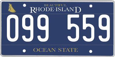 RI license plate 099559