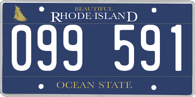 RI license plate 099591