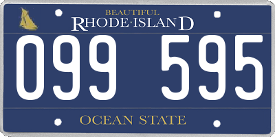 RI license plate 099595