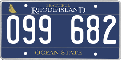RI license plate 099682