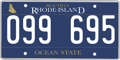 RI license plate 099695