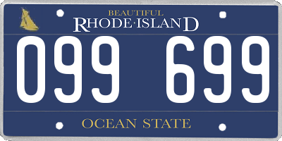 RI license plate 099699