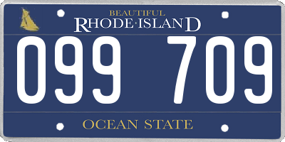 RI license plate 099709