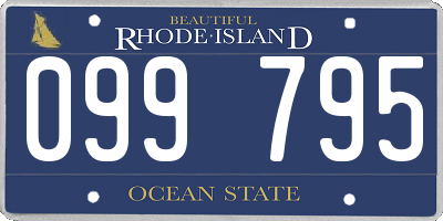 RI license plate 099795
