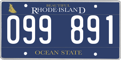 RI license plate 099891
