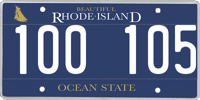 RI license plate 100105