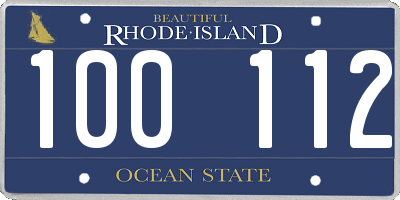 RI license plate 100112