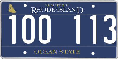 RI license plate 100113