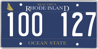 RI license plate 100127