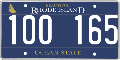 RI license plate 100165