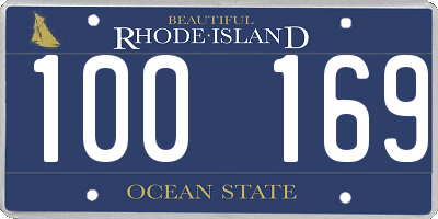 RI license plate 100169