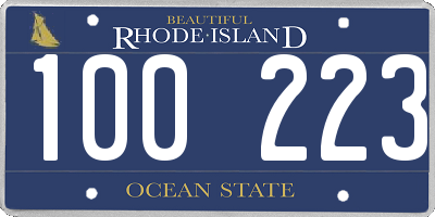 RI license plate 100223