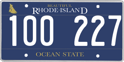 RI license plate 100227