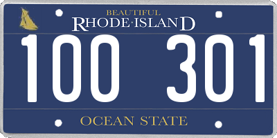 RI license plate 100301
