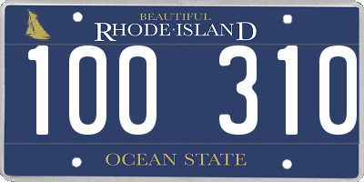 RI license plate 100310