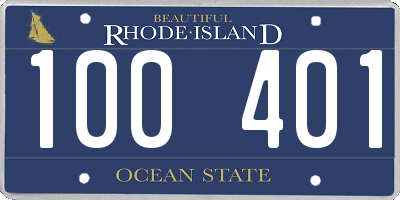 RI license plate 100401